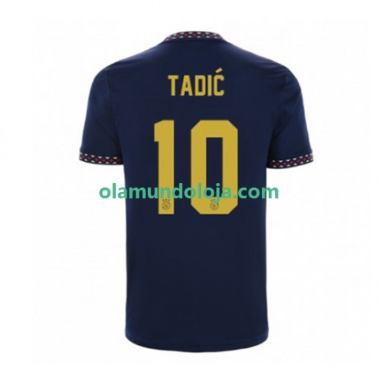 Camisola AFC Ajax Dusan Tadic 10 Homem Equipamento Segundo 2022-2023 Manga Curta